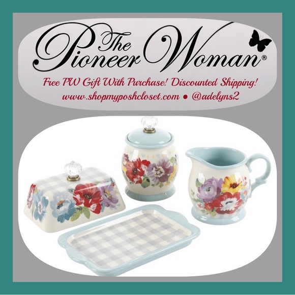 The Pioneer Woman Other New Pioneer Woman Sweet Romance Blossoms Creamer Sugar Dish And
